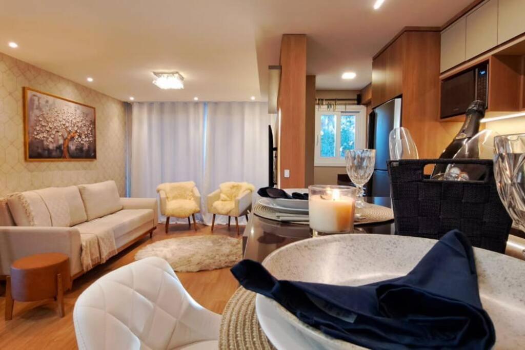 Luxuoso Apartamento Em Gramado - 2 Suites Exterior photo